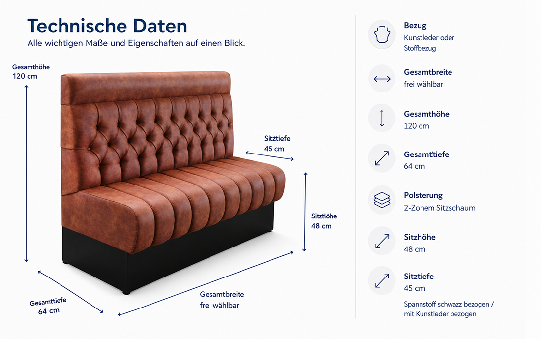Banksystem mit Sockel "Chesterfield Butterfly"