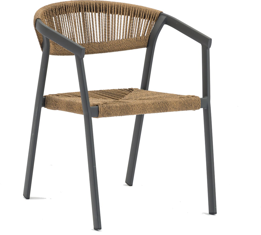 Outdoor Terrassen Stuhl "Mukho" mix brown