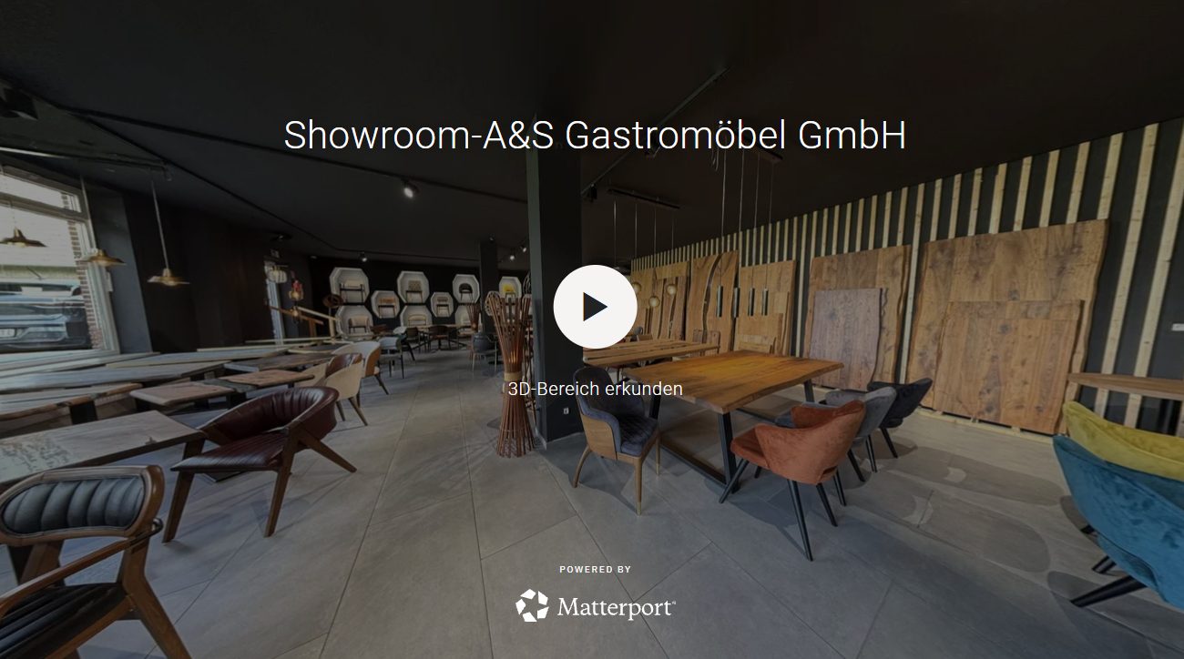 Showroom von A&S Gastromöbel