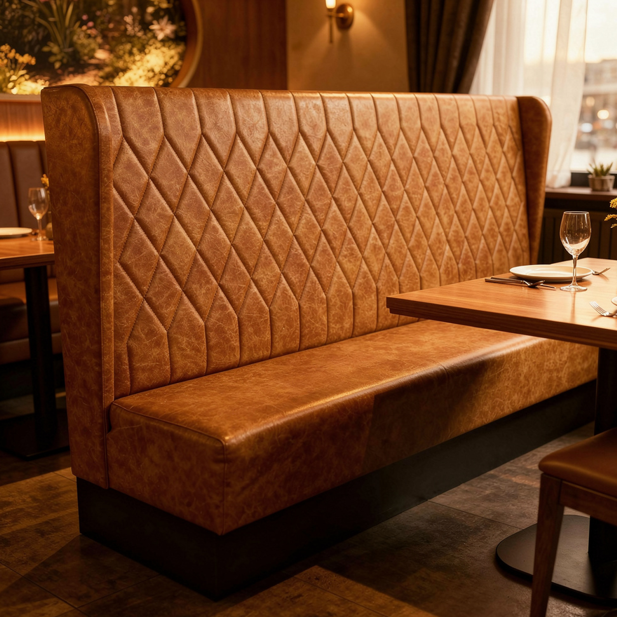 Flügelbank "Chesterfield 02" ab. 150cm Länge