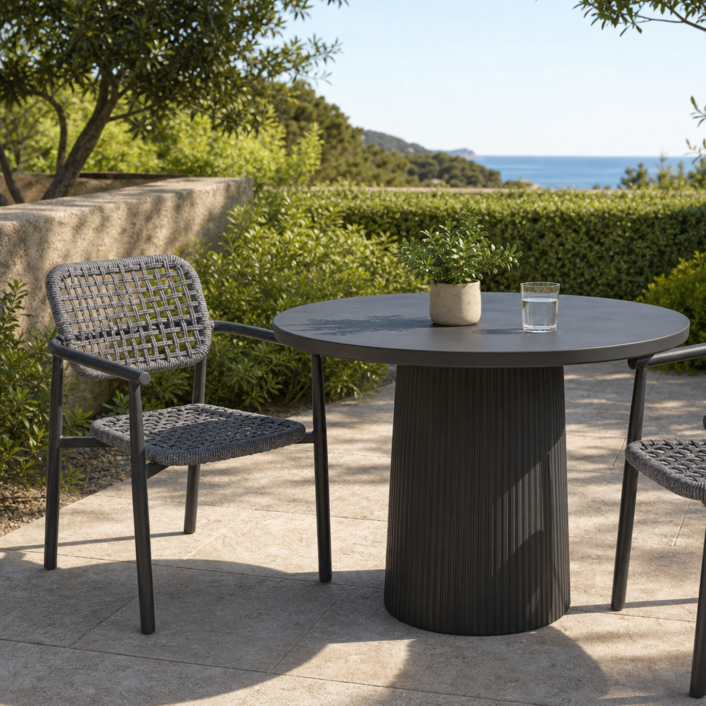 Terrassen Stuhl "Oslo" mix grey