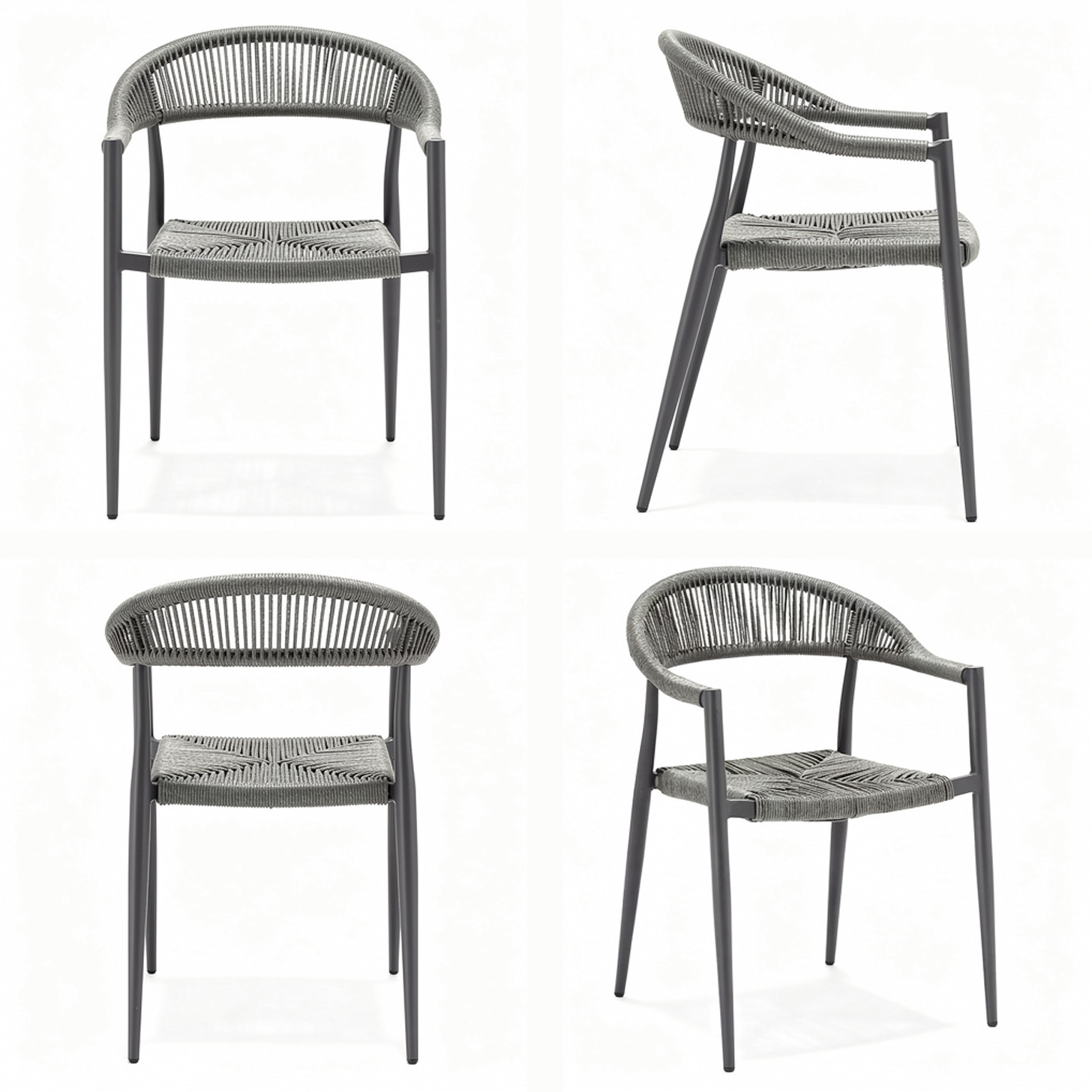 Outdoor Terrassen Stuhl "Rio" anthrazit