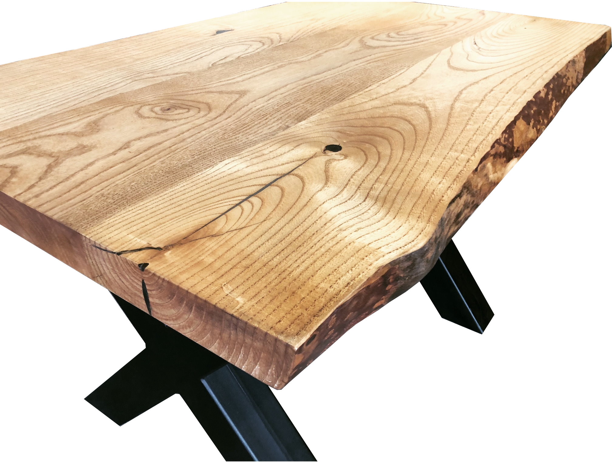 Tischplatte Massivholz Esche | Unikat