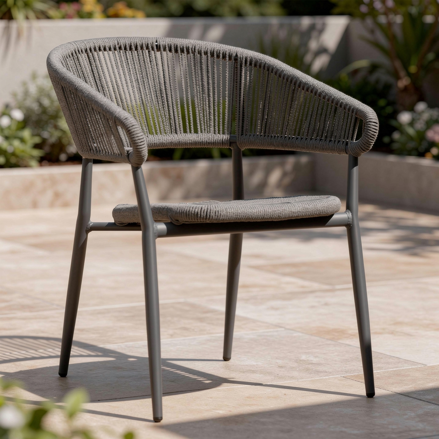 Outdoor Terrassen Stuhl "Jessy" grey