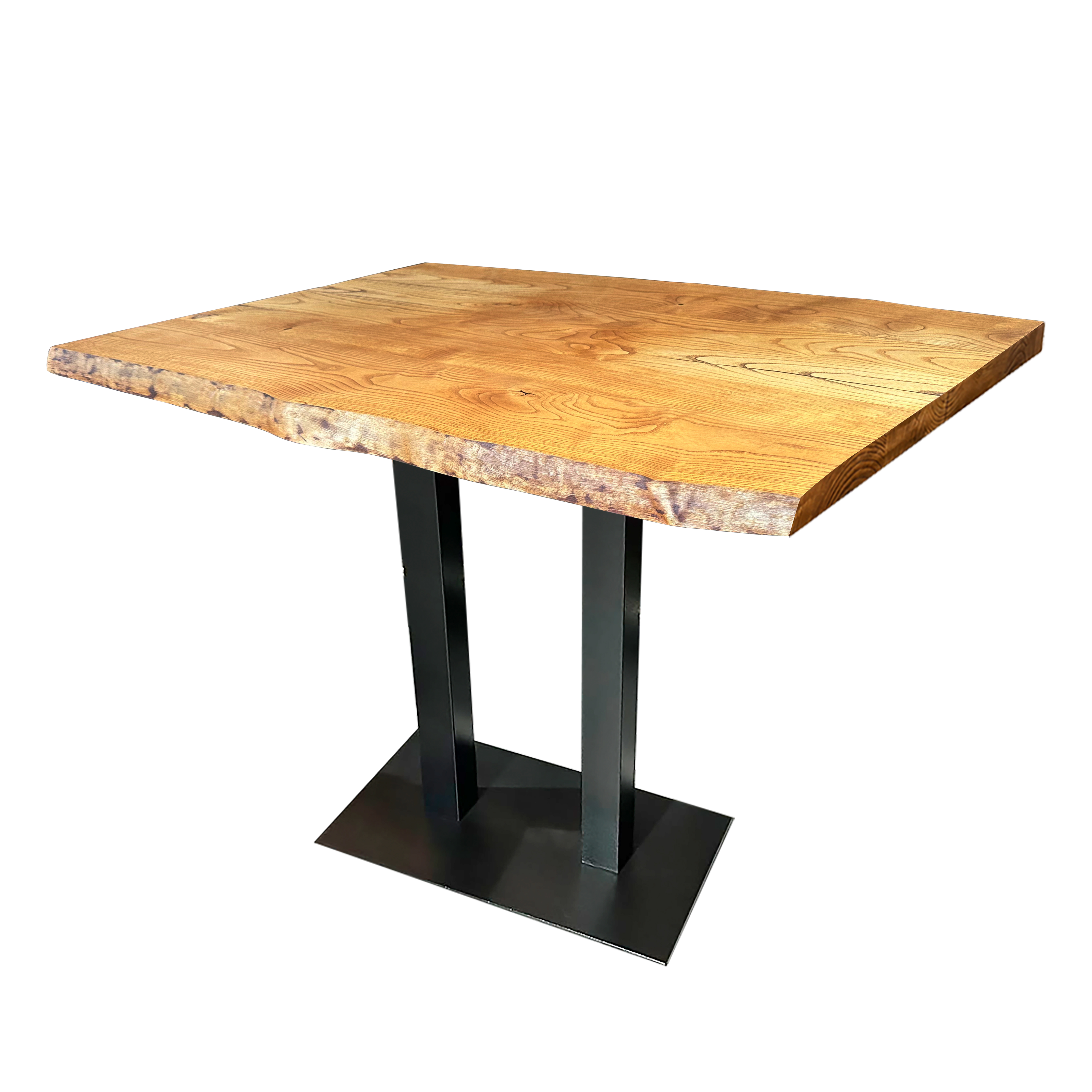 Stehtischkombination "Esche" Massivholz 120x75cm mit Flach 04070-H