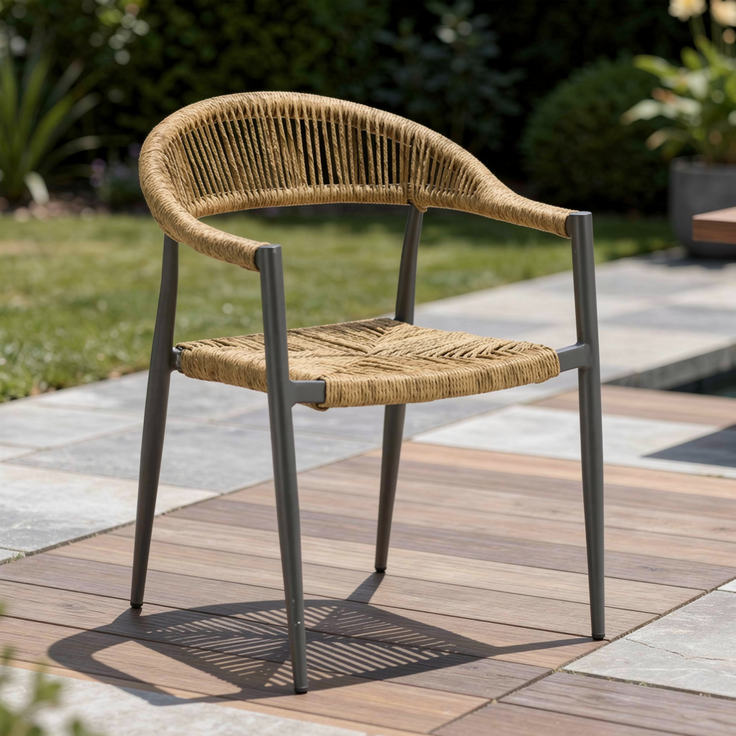 Outdoor Terrassen Stuhl "Rio" mix brown