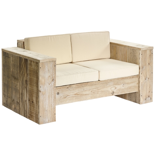 Bauholz Lounge Sitzbank "Natur 2-Sitzer"