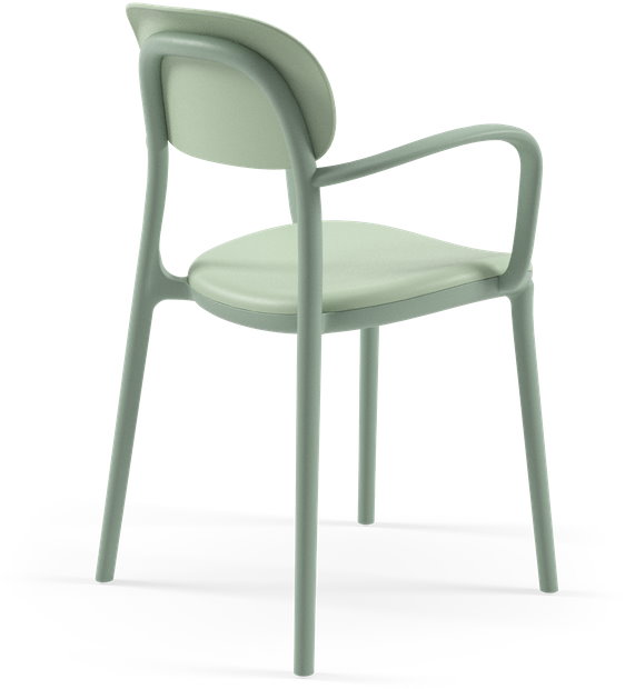 Outdoor Terrassenstuhl "Alia-Arm" nilegreen