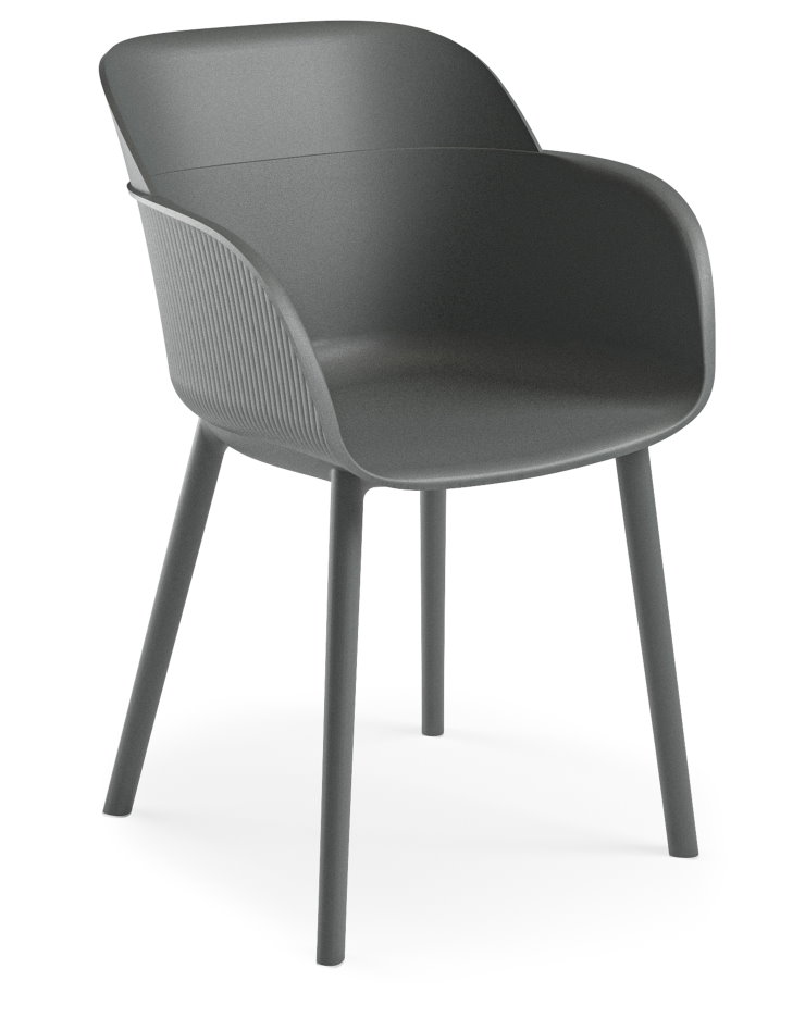 Outdoor Terrassenstuhl "Sunny-P Armchair" Charcoal