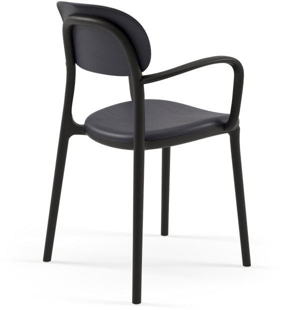 Outdoor Terrassenstuhl "Alia-Arm" black
