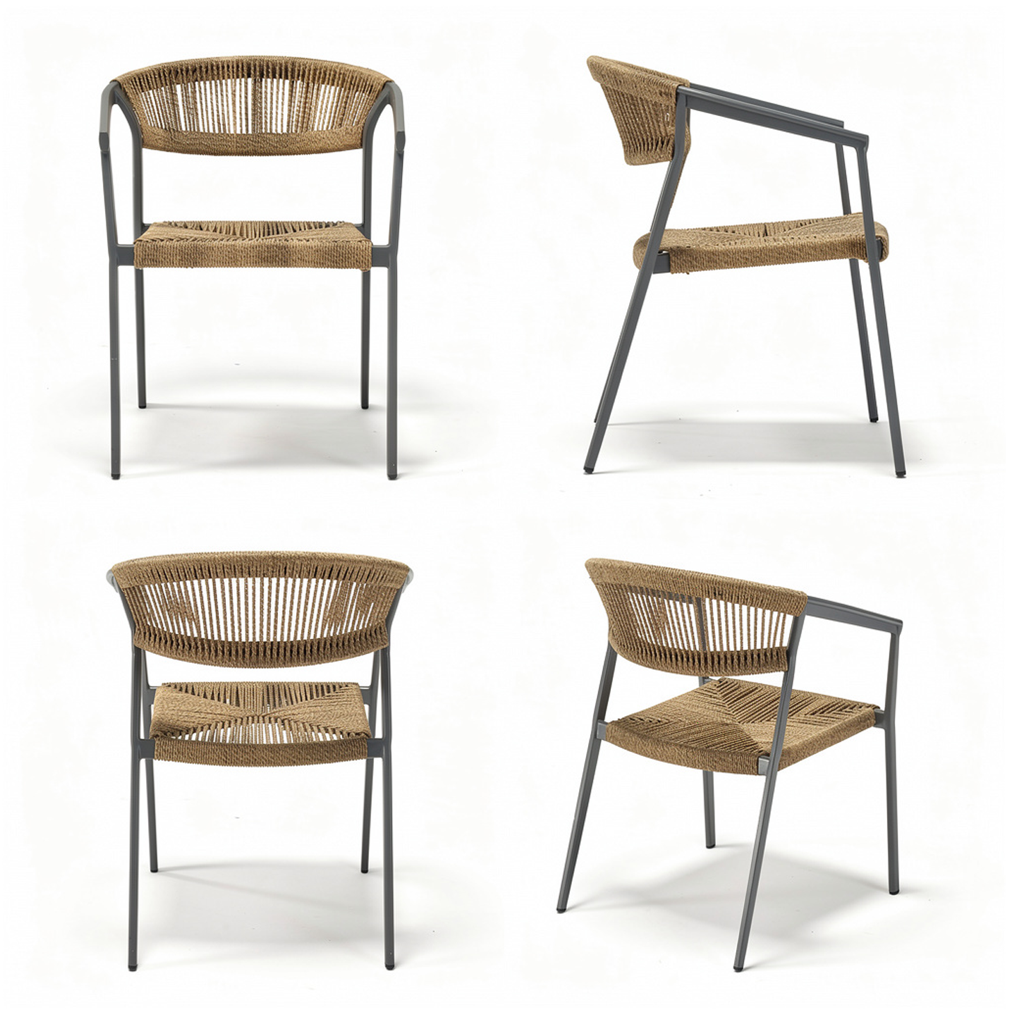 Outdoor Terrassen Stuhl "Mukho" mix brown