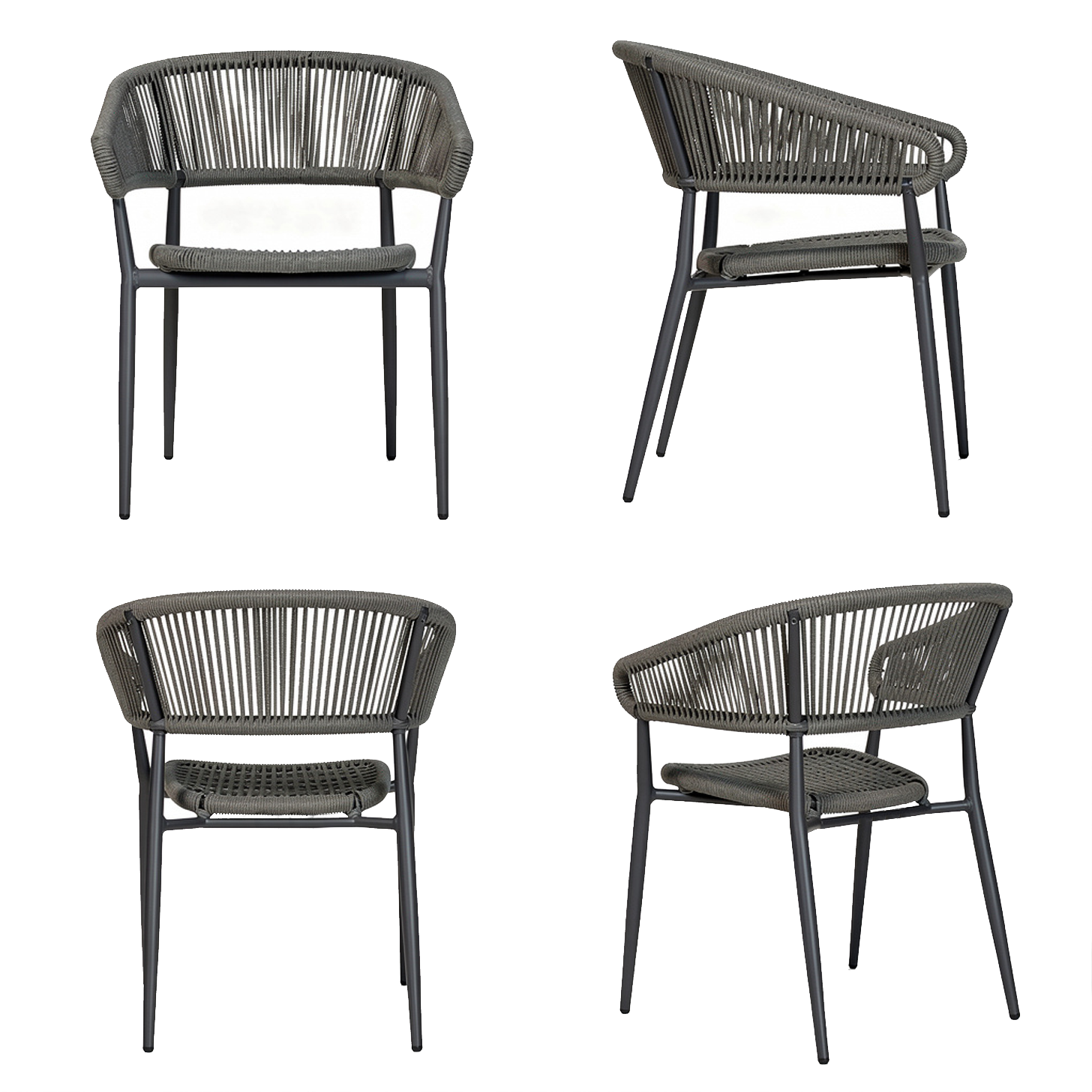 Outdoor Terrassen Stuhl "Jessy" grey