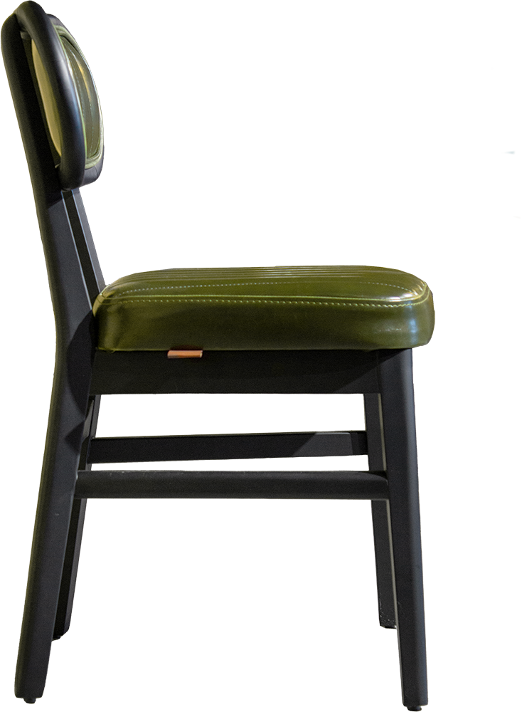 OUTLET Polsterstuhl "Iglo" Vintage Darkgreen