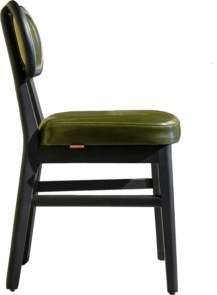 OUTLET Polsterstuhl "Iglo" Vintage Darkgreen