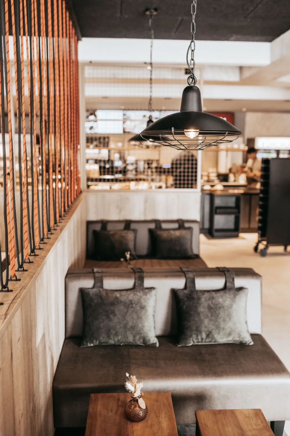 Gemütliche Sitzecken im Gildhuis Haus in Bocholt.