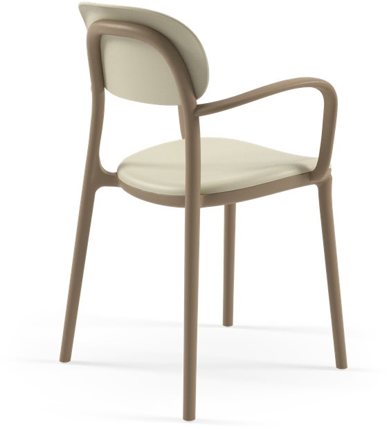 Outdoor Terrassenstuhl "Alia-Arm" beige