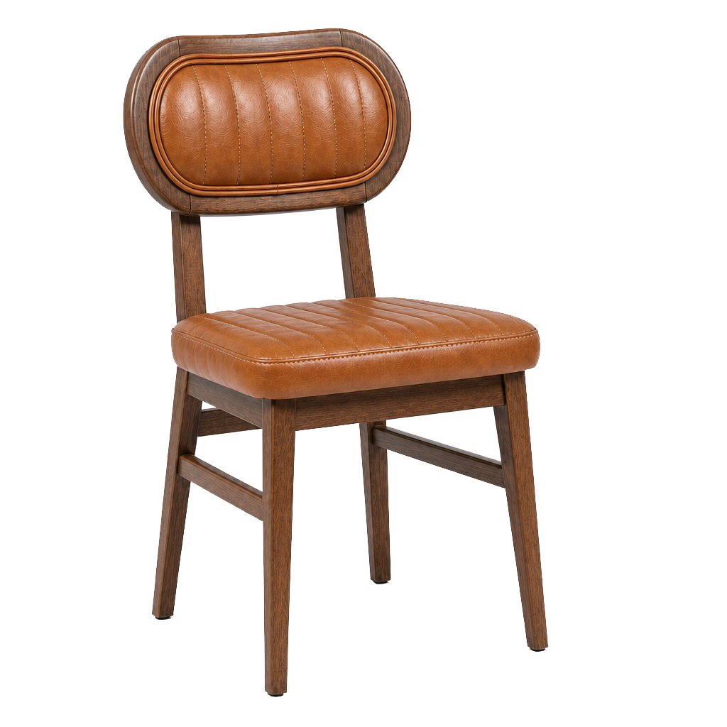 OUTLET Polsterstuhl "Iglo" cognac