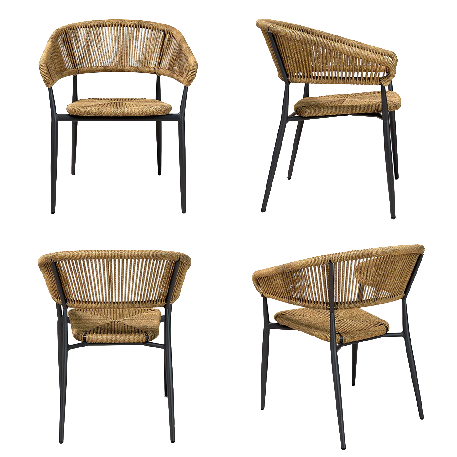 Outdoor Terrassen Stuhl "Jessy" honey