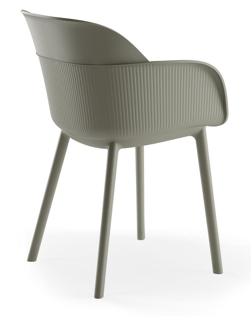 Outdoor Terrassenstuhl "Sunny-P Armchair" Cement Gray