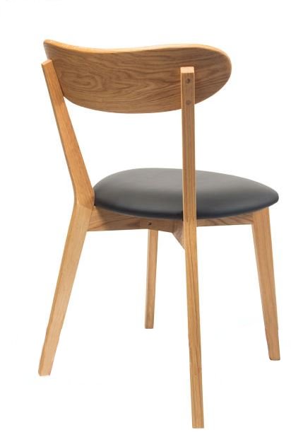 Gastronomie Holzstuhl "Lucia Oak" von hinten.