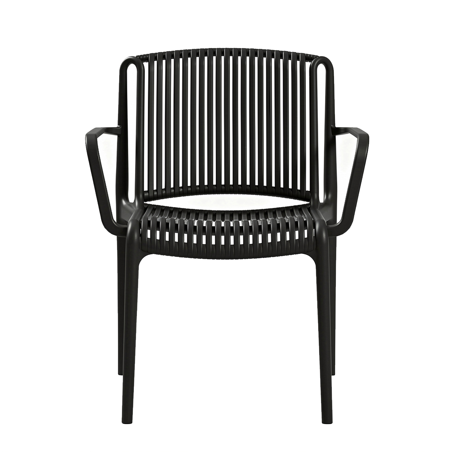 Outdoor Terrassenstuhl "Ness-Arm" black