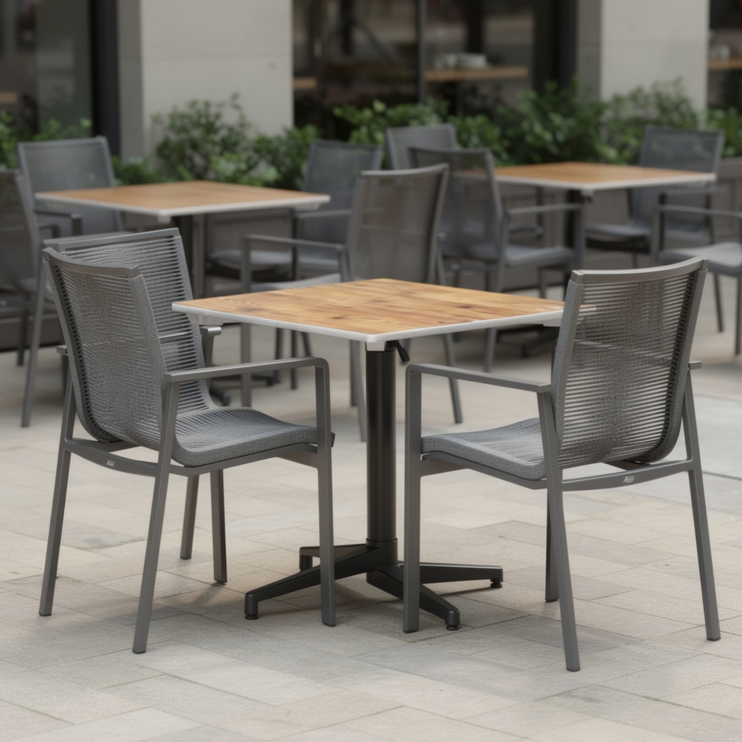 Outdoor Terrassen Stuhl "Sula" anthrazit