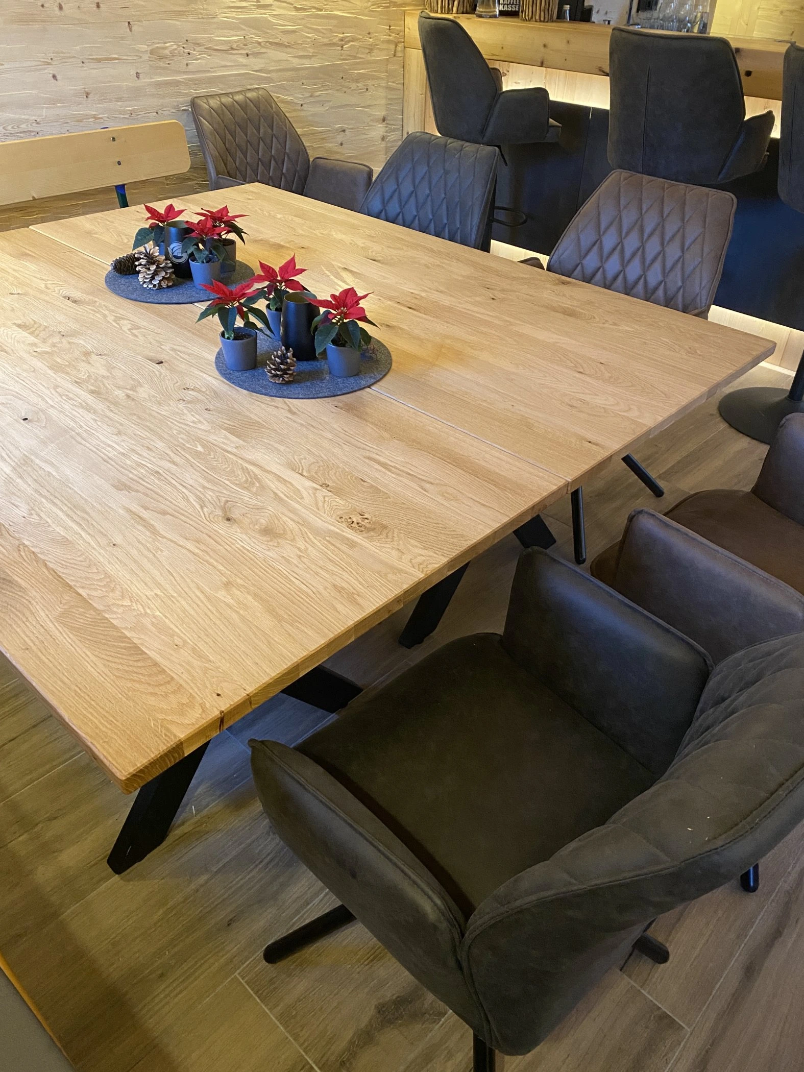 Tischplatte Asteiche Voll-Massivholz, 40mm