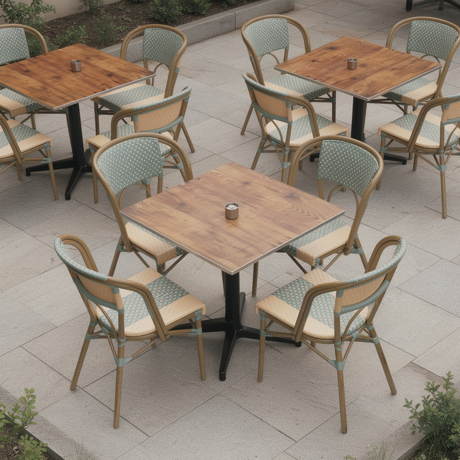 Outdoor Tischkombination Novacento mit Ame single