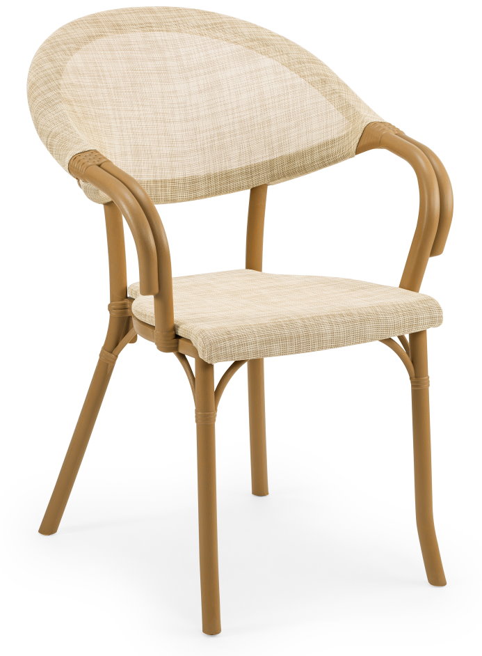 Outdoor Terrassenstuhl "Flash" wood beige