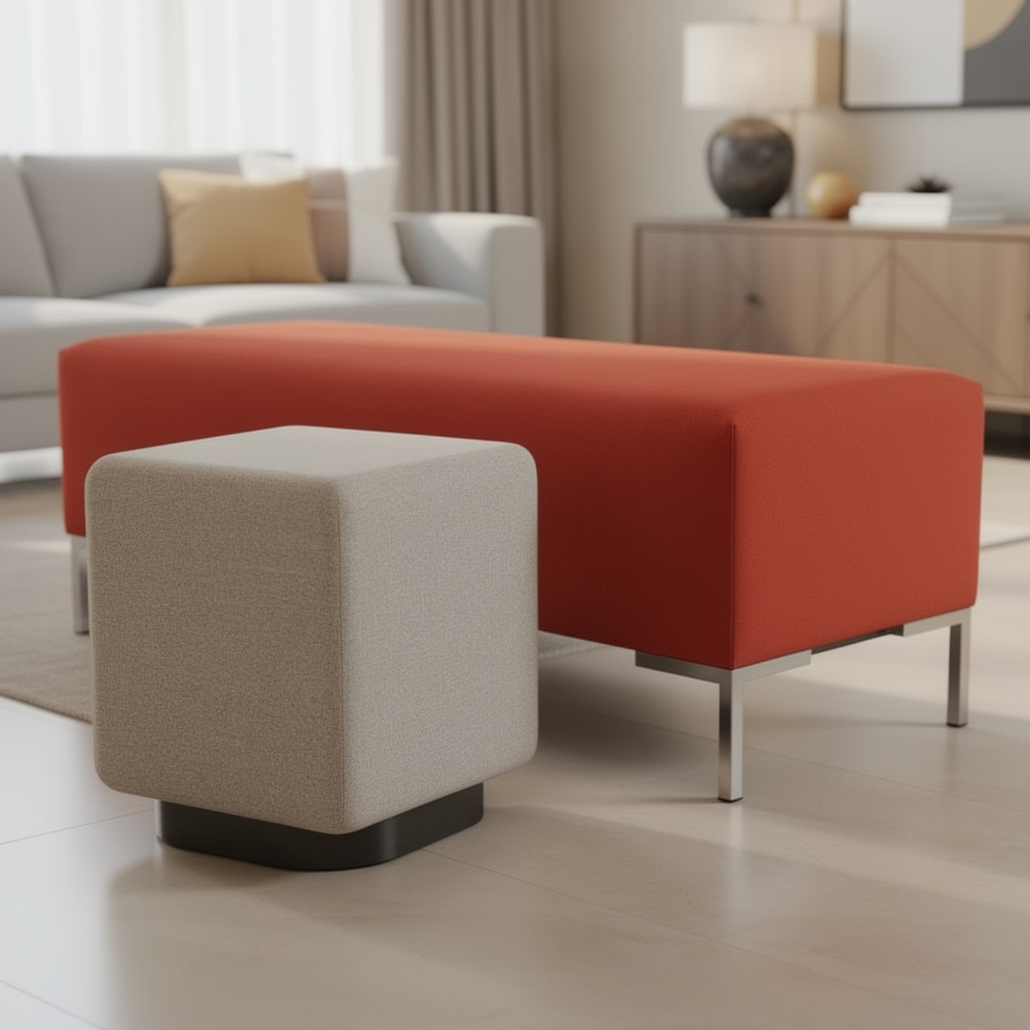 Lounge Sitzhocker "Eva"