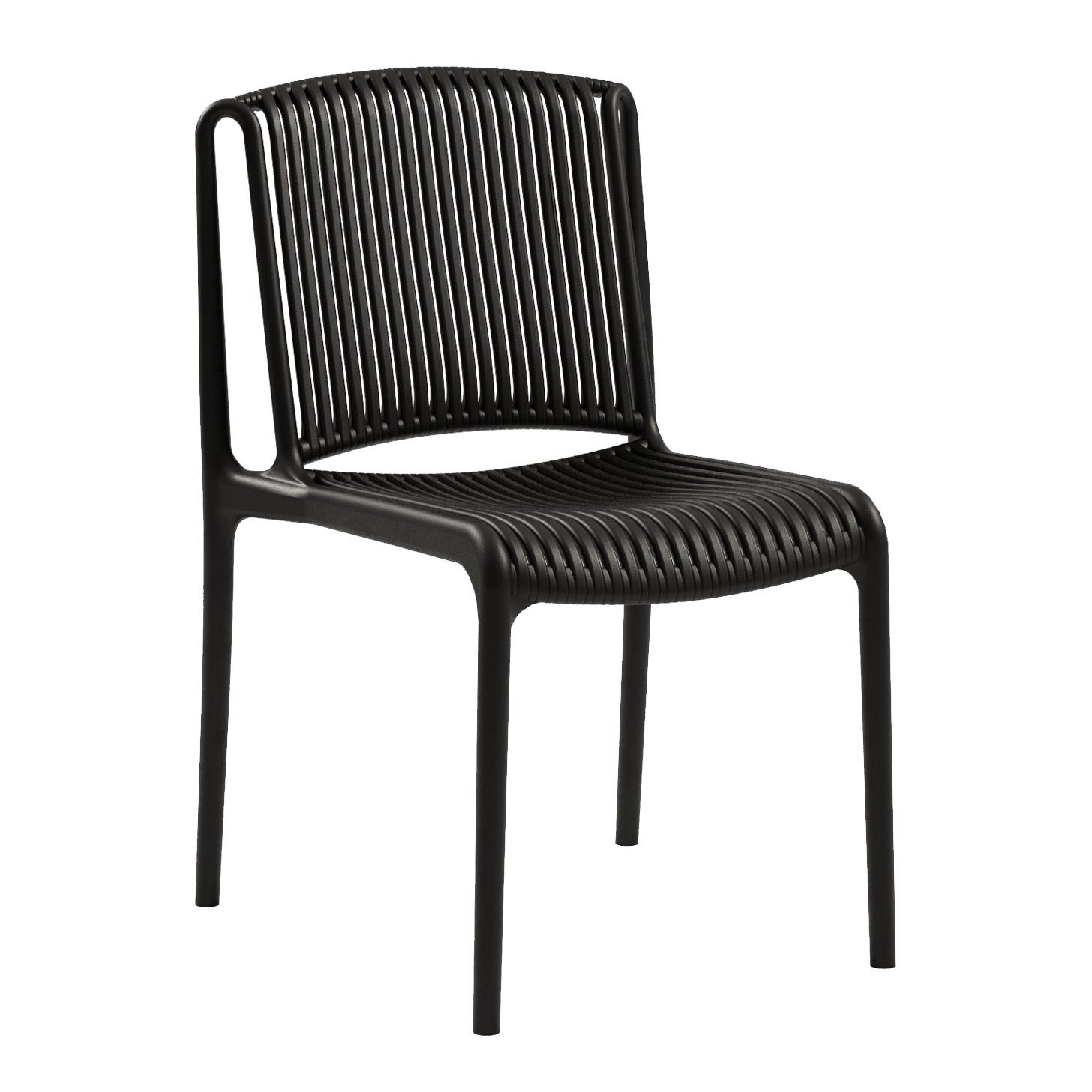 Outdoor Terrassenstuhl "Ness" black