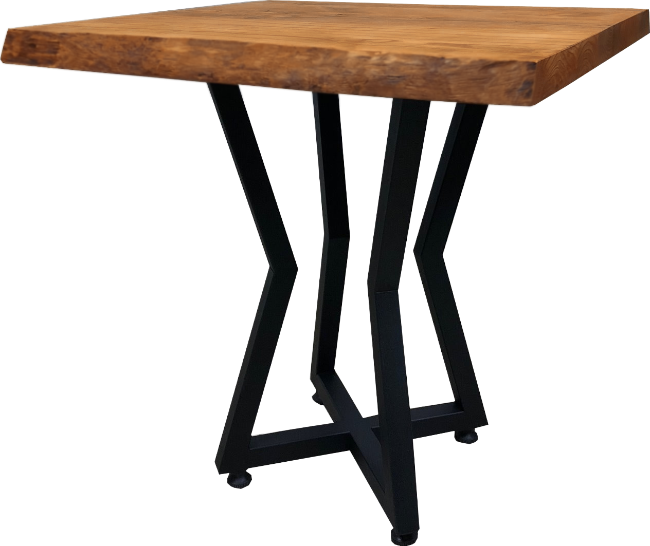 Tischkombination Massiv-Walnuss 75x75cm mit Star Fuß Tischkombination Massiv-Walnuss 75x75cm mit Star Fuß