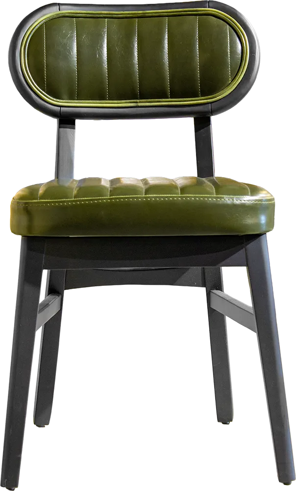 OUTLET Polsterstuhl "Iglo" Vintage Darkgreen