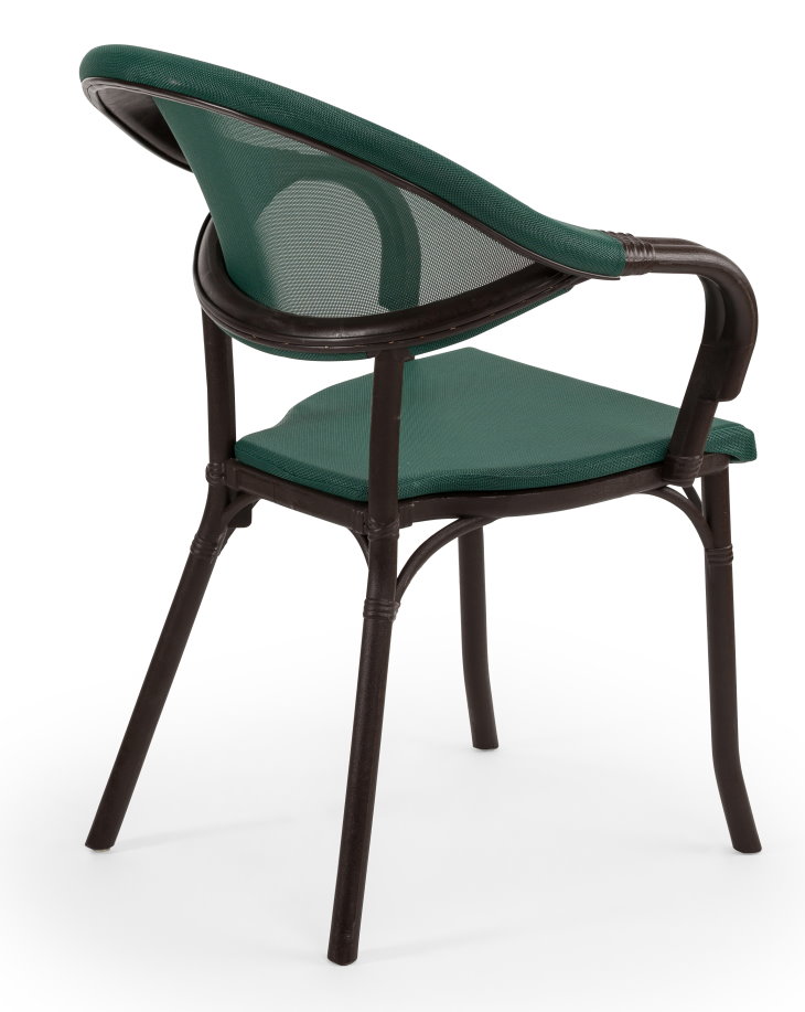 Outdoor Terrassenstuhl "Flash" wenge darkgreen