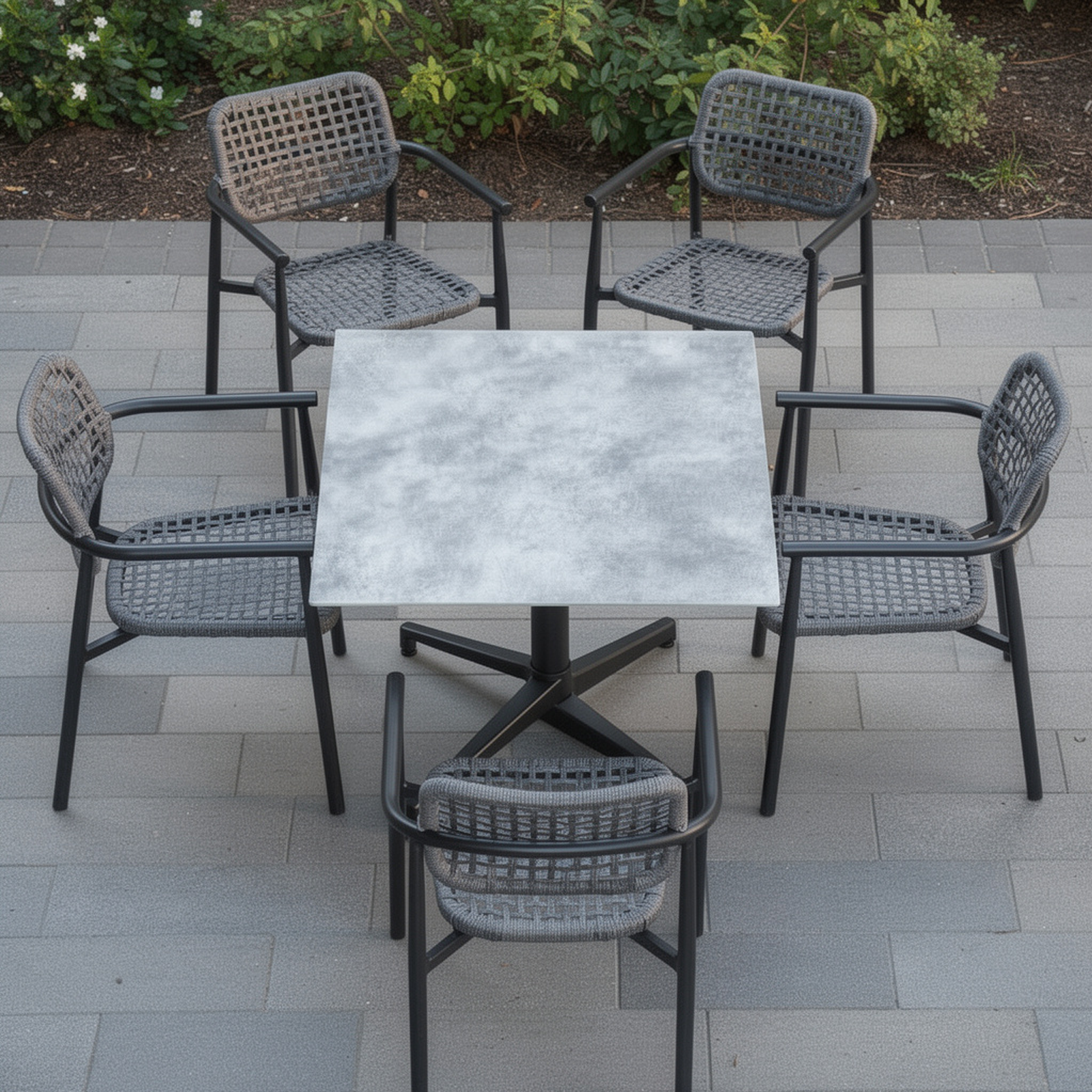 Outdoor Tischkombination Copperfield mit Ame single