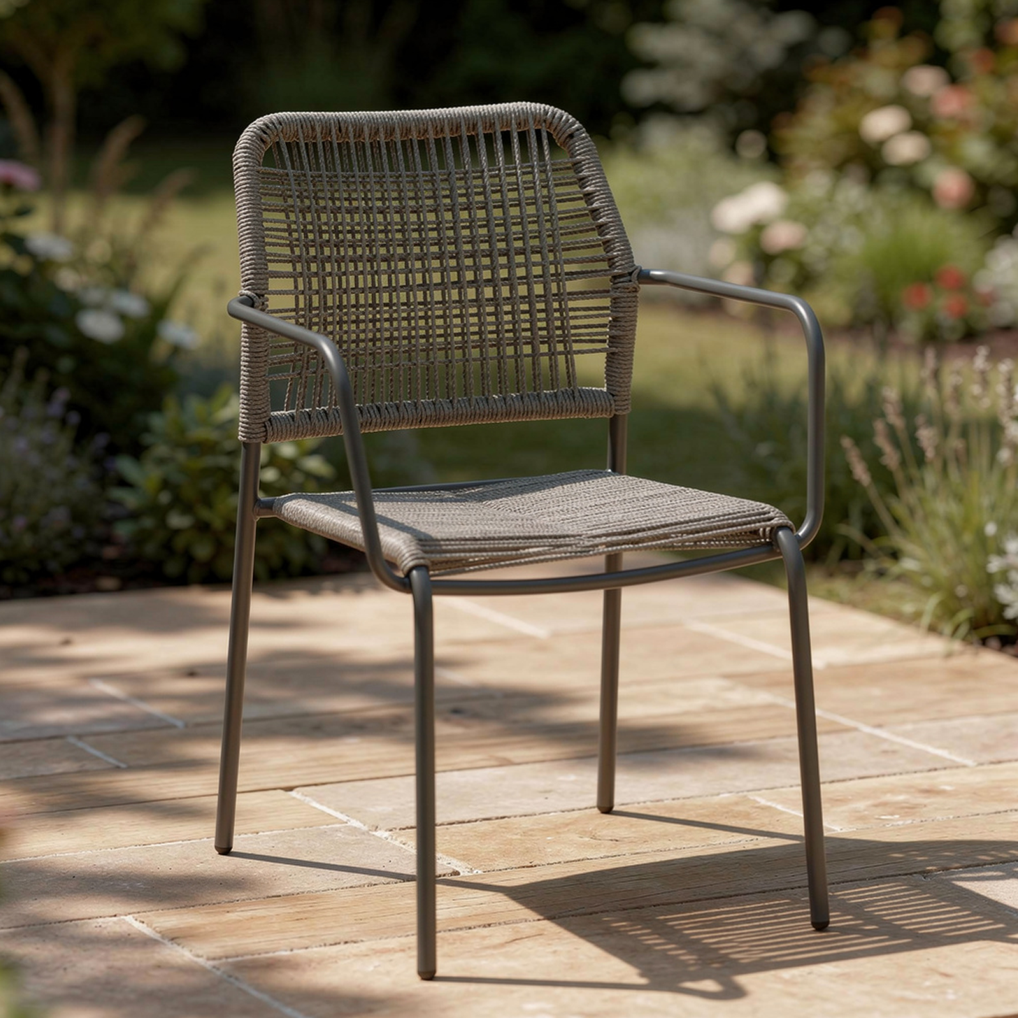 Outlet Terrassen Stuhl "Twister" mix grey anthrazit