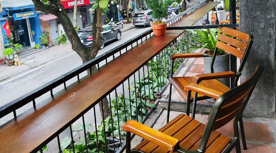 Outdoor Terrassenstuhl "Fountain" Teakholz