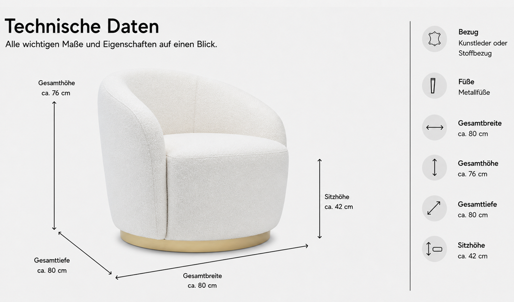 Lounge Sessel "Martha"
