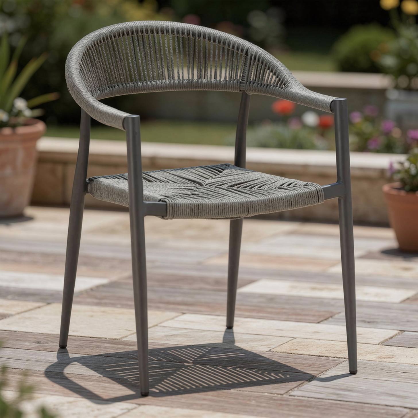 Outdoor Terrassen Stuhl "Rio" anthrazit