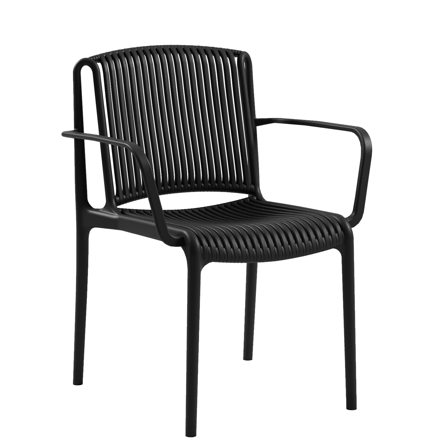 Outdoor Terrassenstuhl "Ness-Arm" black