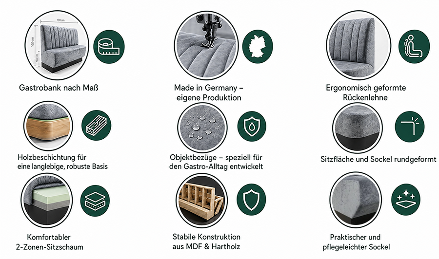 Banksystem mit Sockel "Memphis"