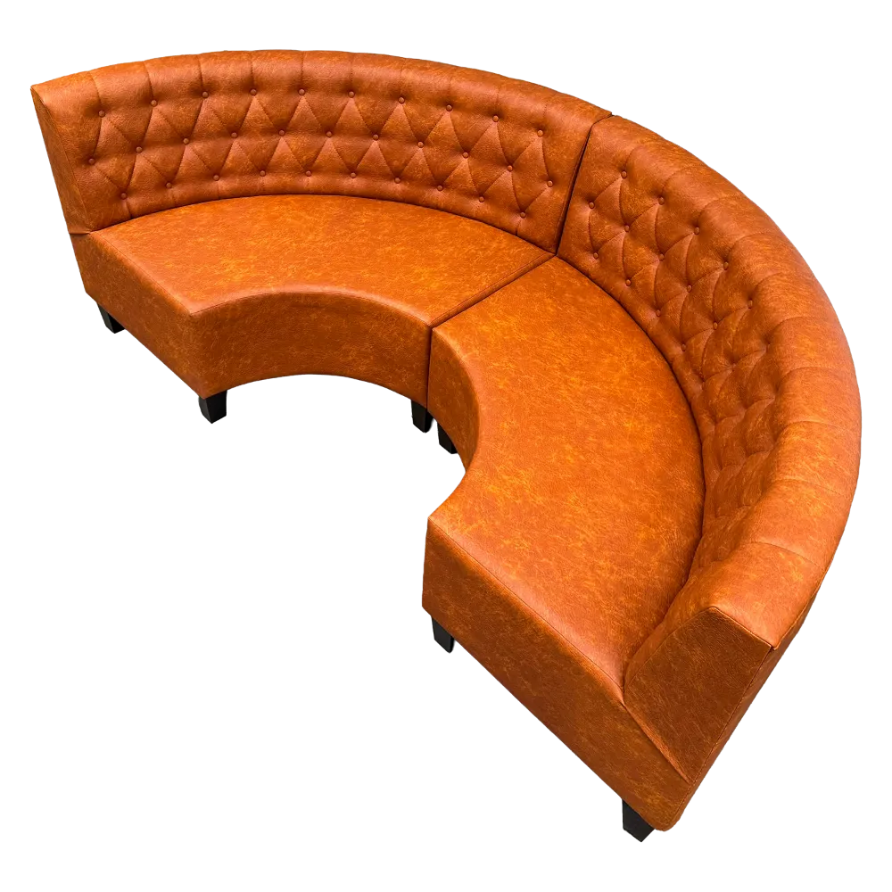 Rundbank mit Füßen "Chesterfield" Rundbank mit Füßen "Chesterfield"