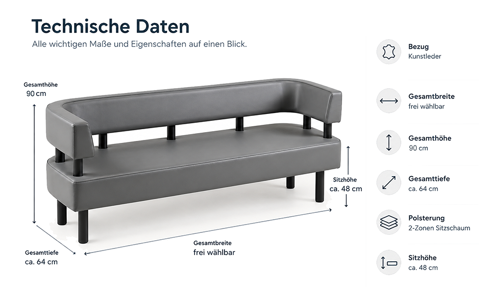 Outdoor Terrassen - Nischenbank