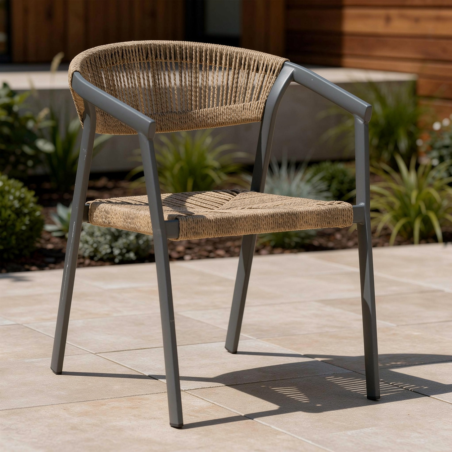 Outdoor Terrassen Stuhl "Mukho" mix brown