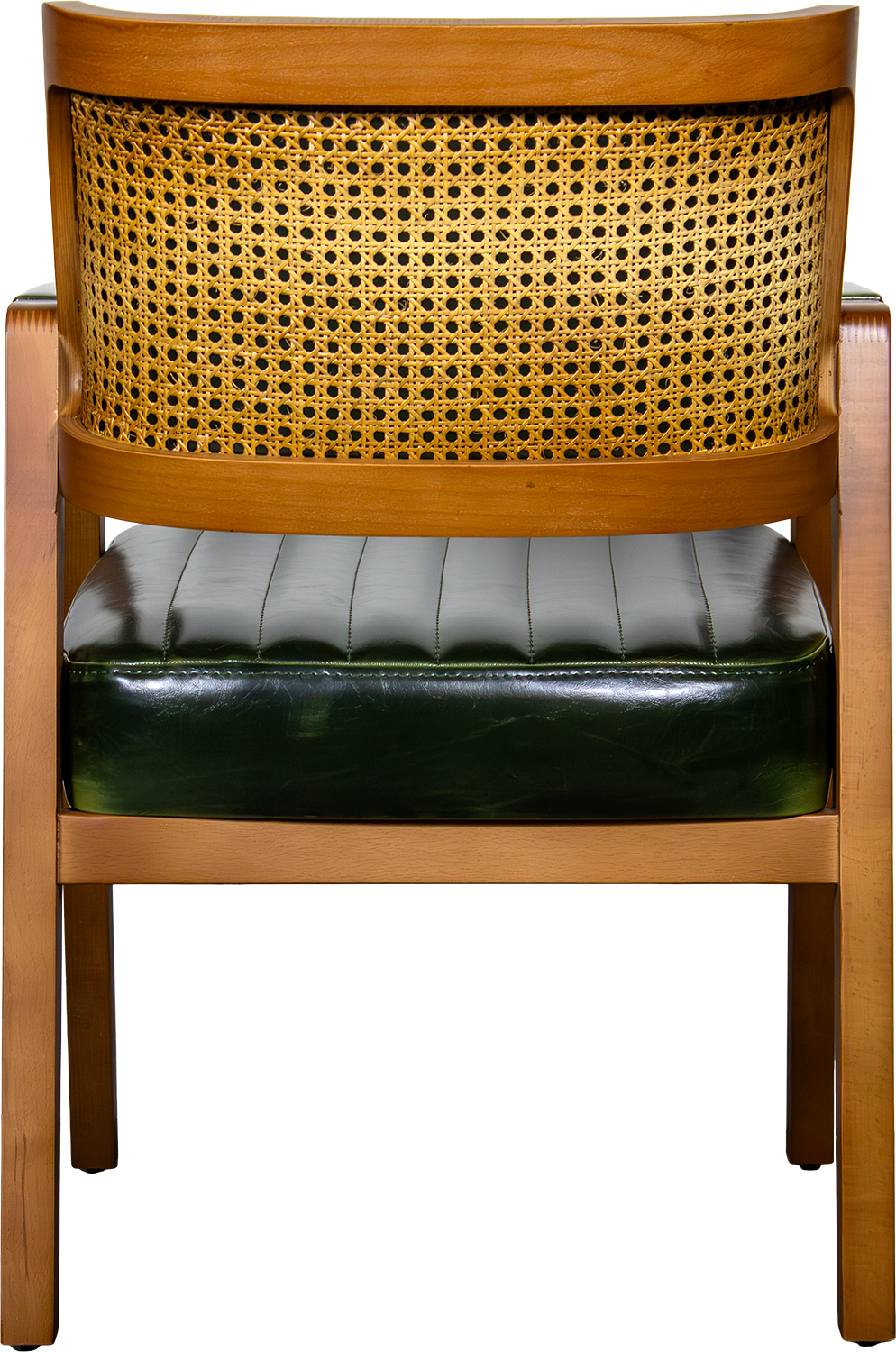OUTLET Gastronomie Polsterstuhl "Como Wicker" in Dark Green