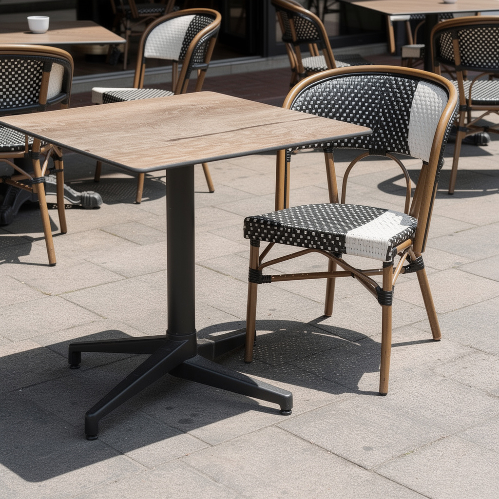 Outdoor Tischkombination Canyon Oak mit Ame single