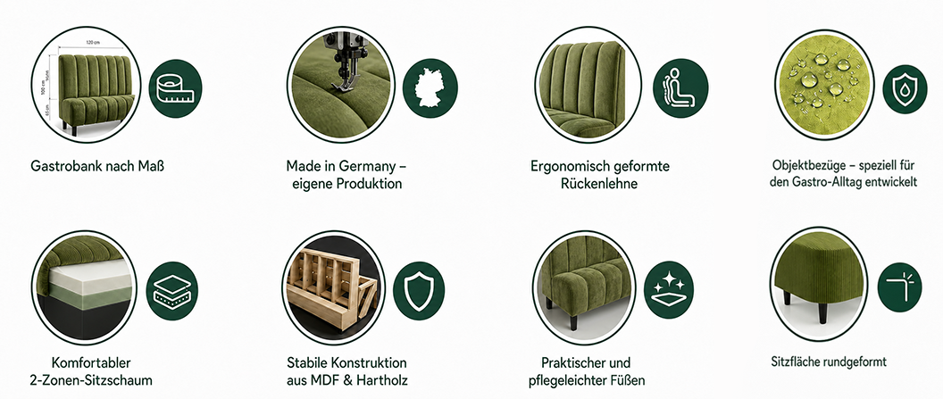 Banksystem mit Füße "Butterfly-Deluxe F"