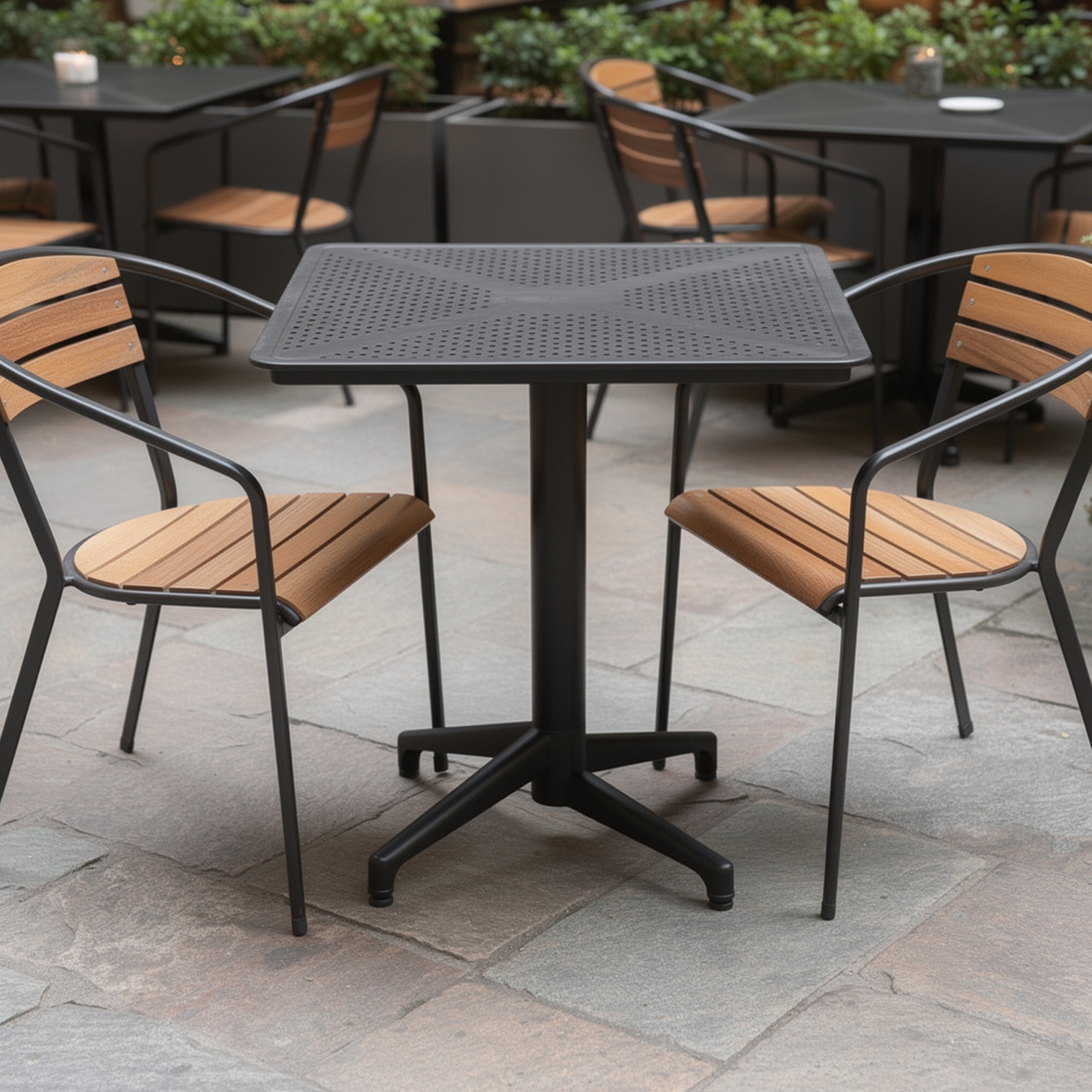 Outdoor Terrassenstuhl "Moon" Teakholz