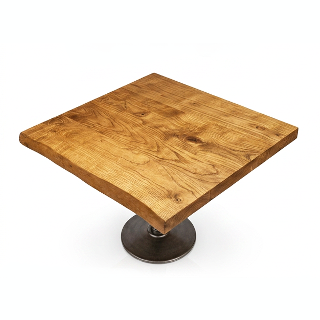 Tischkombination Massiv-Esche 50mm mit Sienna Single Fuß