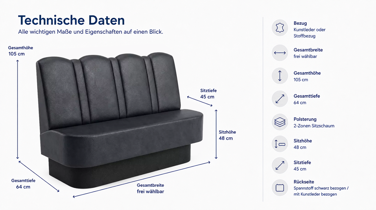 Banksystem mit Sockel "Jones"